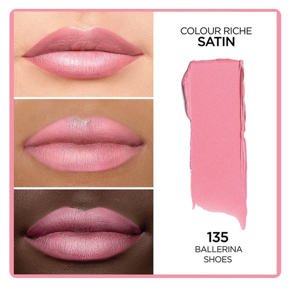 Viral L’Oréal Colour Riche Satin Lipstick in Ballerina Shoes Shade 135 TikTok - Picture 9 of 9